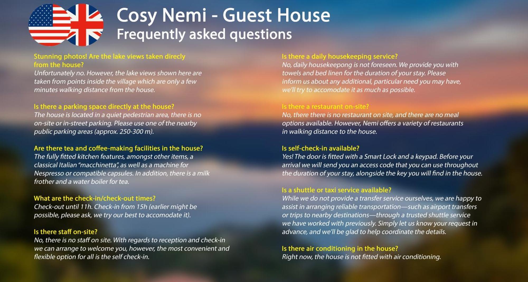 Cosy Nemi - Guest House Bagian luar foto